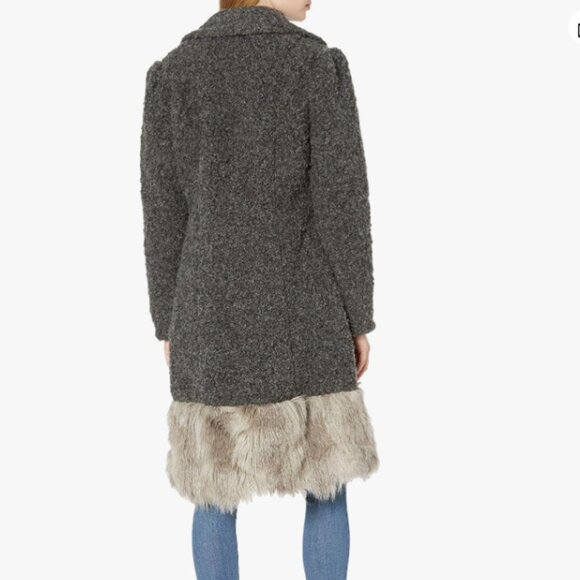 Plenty by Tracy Reese Combo Faux Fur Coat  size XS - Picture 2 of 2